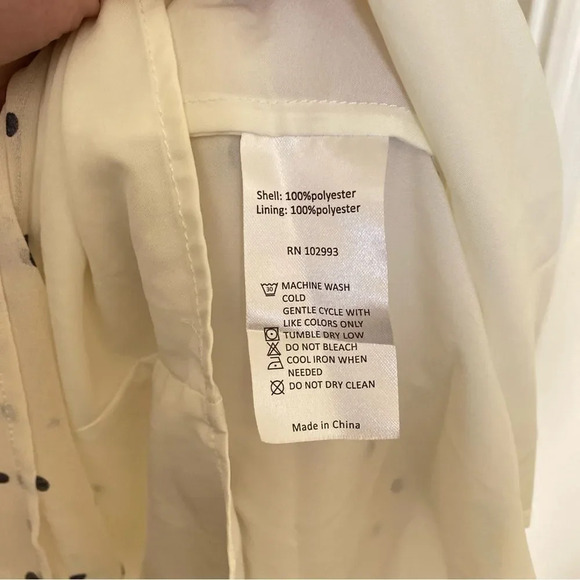 KOCHE COLLECTIVE Polka Dot Ruffle Trim Dress Size 38 US Size 6 - Picture 10 of 10